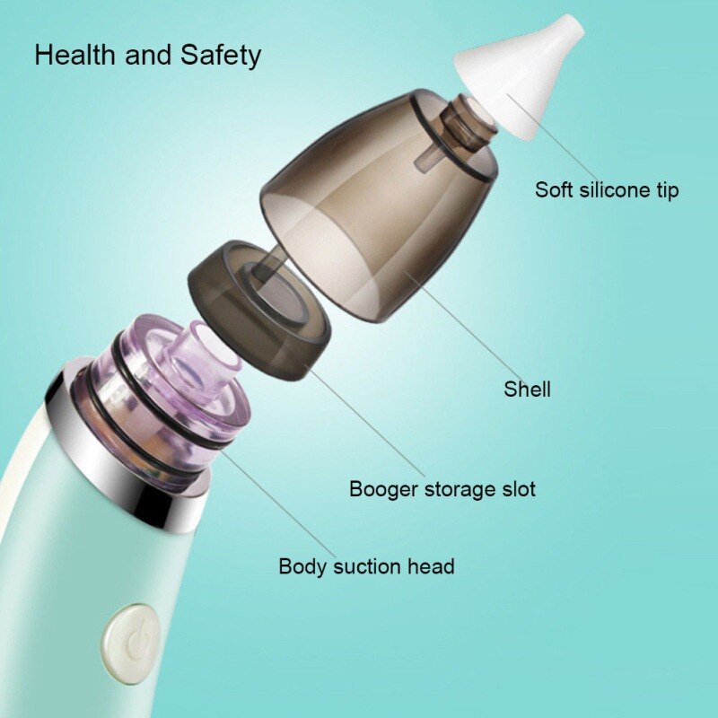 Nasal Aspirator Electric Nose Cleaner Safe Hygienic Nose Snot Cleaner