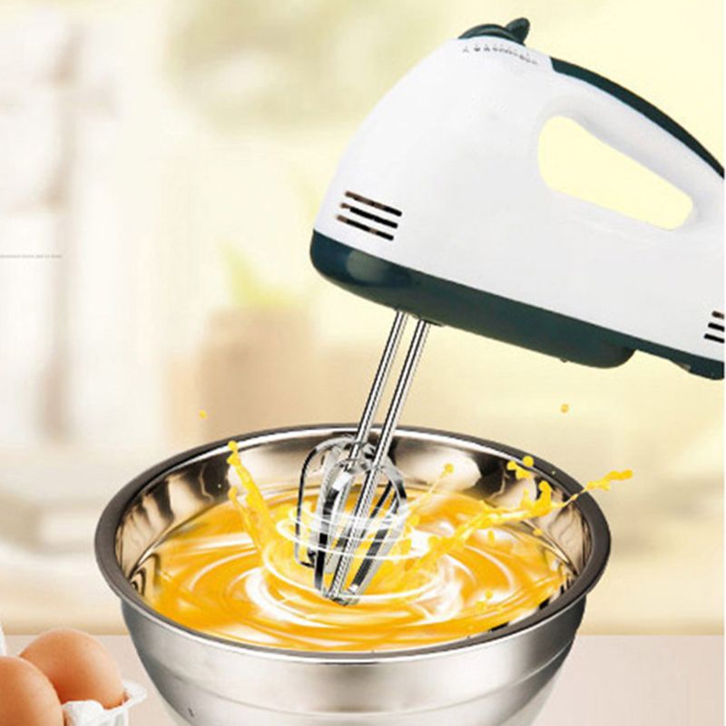 220V 7 Speed Automatic Electric Whisk Hand Food Mixer Handheld Flour Bread Egg Beater Stand Blender