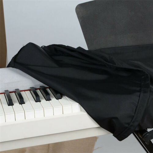 Tykkere universal klaver keyboard cover til 88 taster til 61 taster vandtæt og anti-støv holde det fri for støv og snavs sort