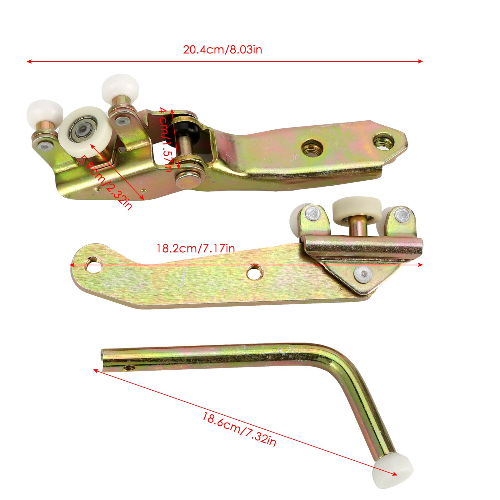 3Pcs Auto Schuifdeur Roller Gids Voor Transporter T4 Iv Bus 701843405B 701843335A 701843436 Deur Scharnier Conversie Kits