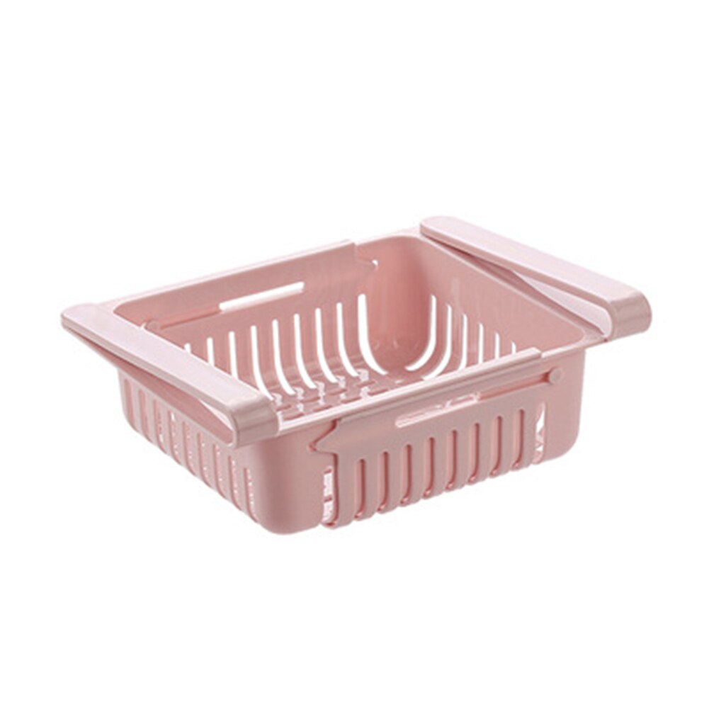 Acessórios de cozinha geladeira organizador freezer prateleira titular rack cozinha ferramentas armazenamento casa gadgets cocina accesorios: Pink-type A