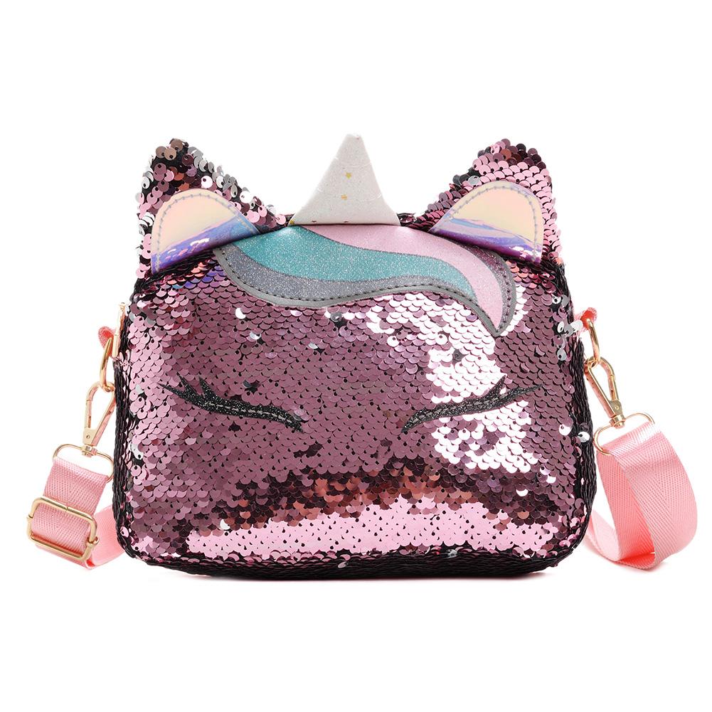 Vrouwen Kleine Portemonnees En Handtassen Leuke Glitter Sequin Eenhoorn Crossbody Zakken Voor Meisjes Coin Wallet Pouch Purse Bag