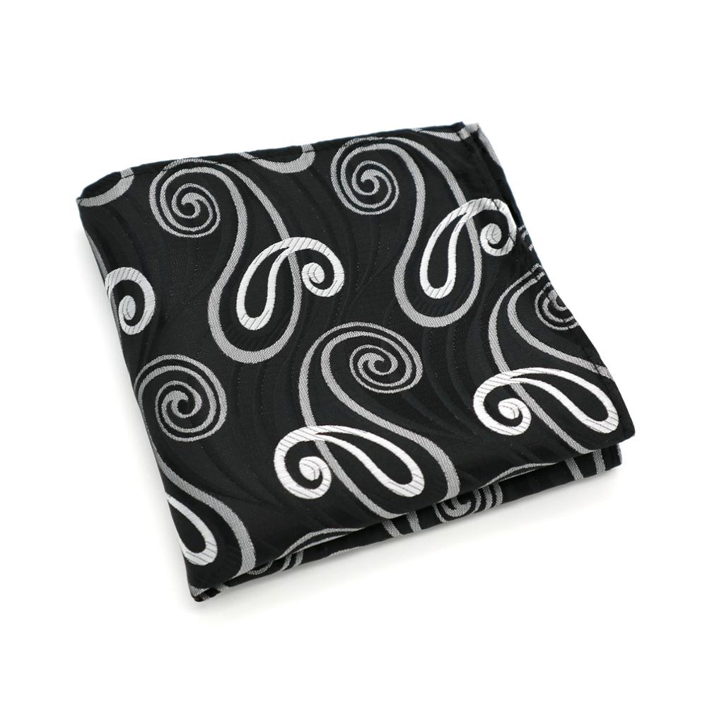 Mens 100% Silk Handkerchief Plaids Paisley Polka Dots Pocket Squares For Suits Jackets Wedding Party pick from 20 Patterns: F007 PAISLEY