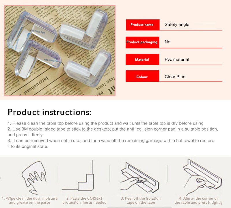 1/4/10Pcs Kind Baby Veiligheid Siliconen Protector De Hoek Edge Protection Cover Kinderen Anticollision Edge & guards