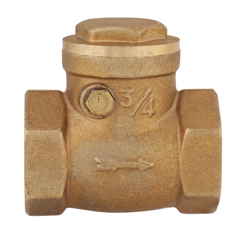 DN15 DN20 DN25 Female Thread Brass Non-return Swing Check Valve 232PSI Prevent Water Backflow One-Way Check Valve