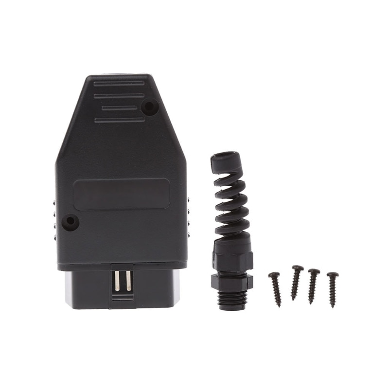 Universal OBD2 16Pin Male Connector Plug Wiring Car Auto Diagnostic Tool Q9QD