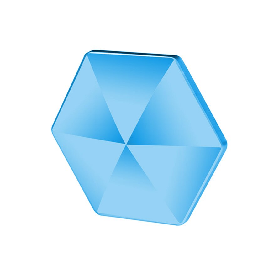 Desktop Flipo Flip Decompression Artifact Fingertip Flip Toy Spinning Top: Hexagon blue