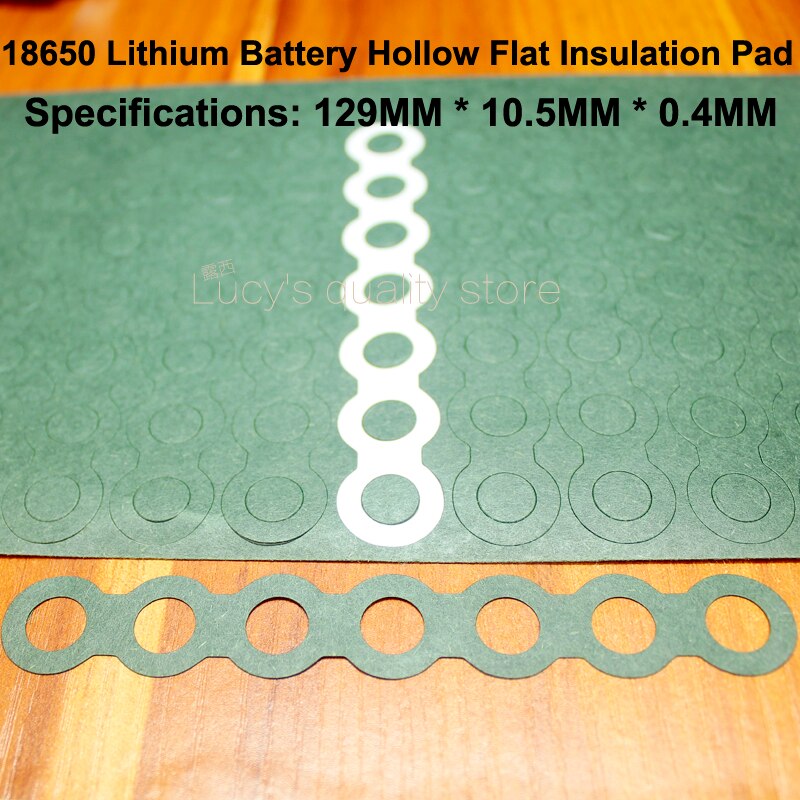 100 Stks/partij 18650 Lithium Batterij Combinatie Isolatie Pakking Meson 7 S Hollow Platte Kop Papier Pad Accessorie
