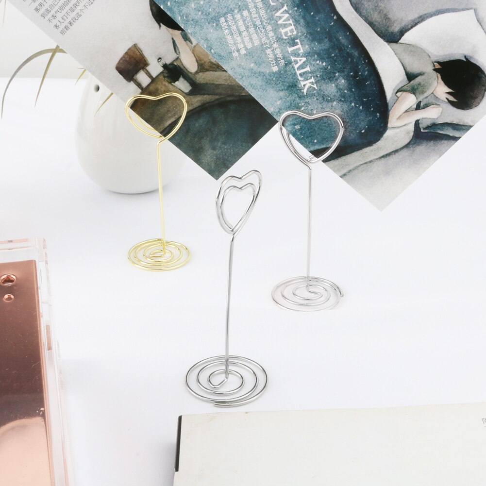 40pcs Centerpiece Reusable Display Party Anniversary Table Decor Restaurant Memo Clip Place Card Holder For Wedding Stable