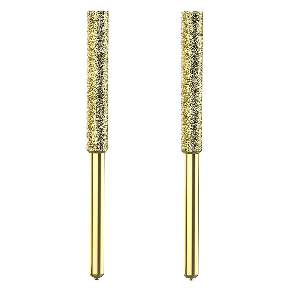 Elektrische 4/4.8/5.5mm Diamant Gecoate Kettingzaag Bestand Set Slijpen Kettingzaag Bits Sculptuur Hoofd Kettingzaag Slijper slijpen Gereedschap: Goud