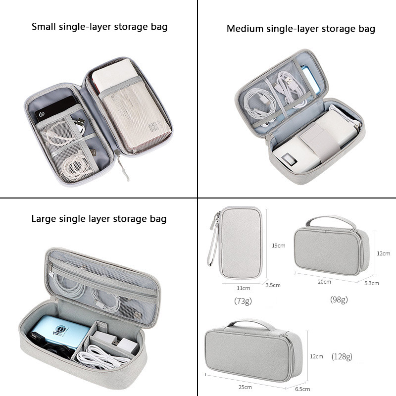 Reise tragbare digitale Zubehör Aufbewahrungstasche Organizer von Handytasche U Disk Ladebank Handy, Mobiltelefon Datenkabel Aufbewahrungstasche