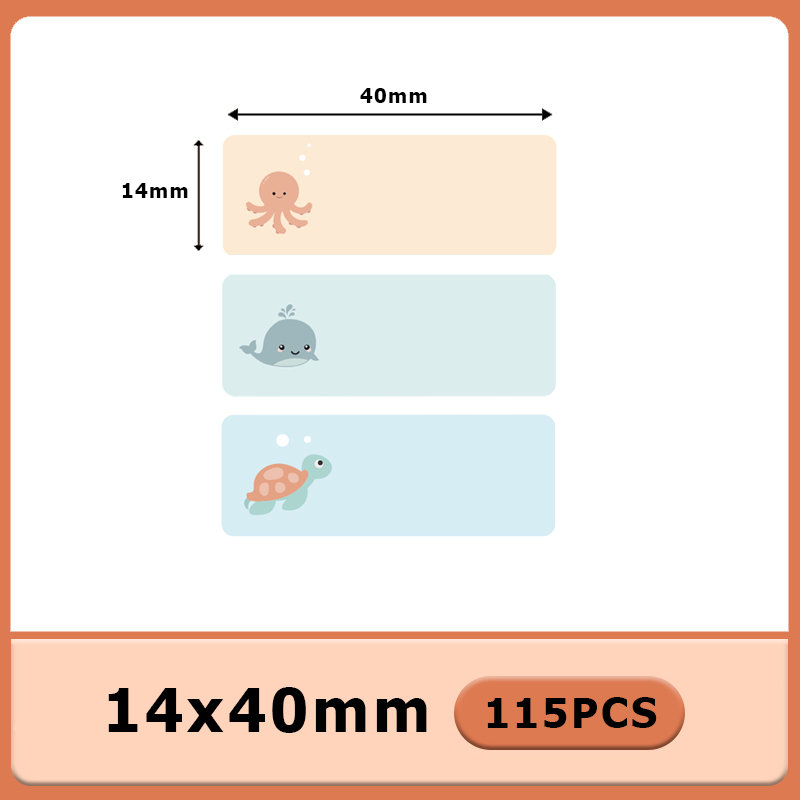 1 Rolle Bluetooth-Etikettendrucker Thermo-Etikettendrucker für MarkeID P15/P12 Phomemo D30 mit selbstklebendem Etikettenband Heimat Sekretariat: Lila
