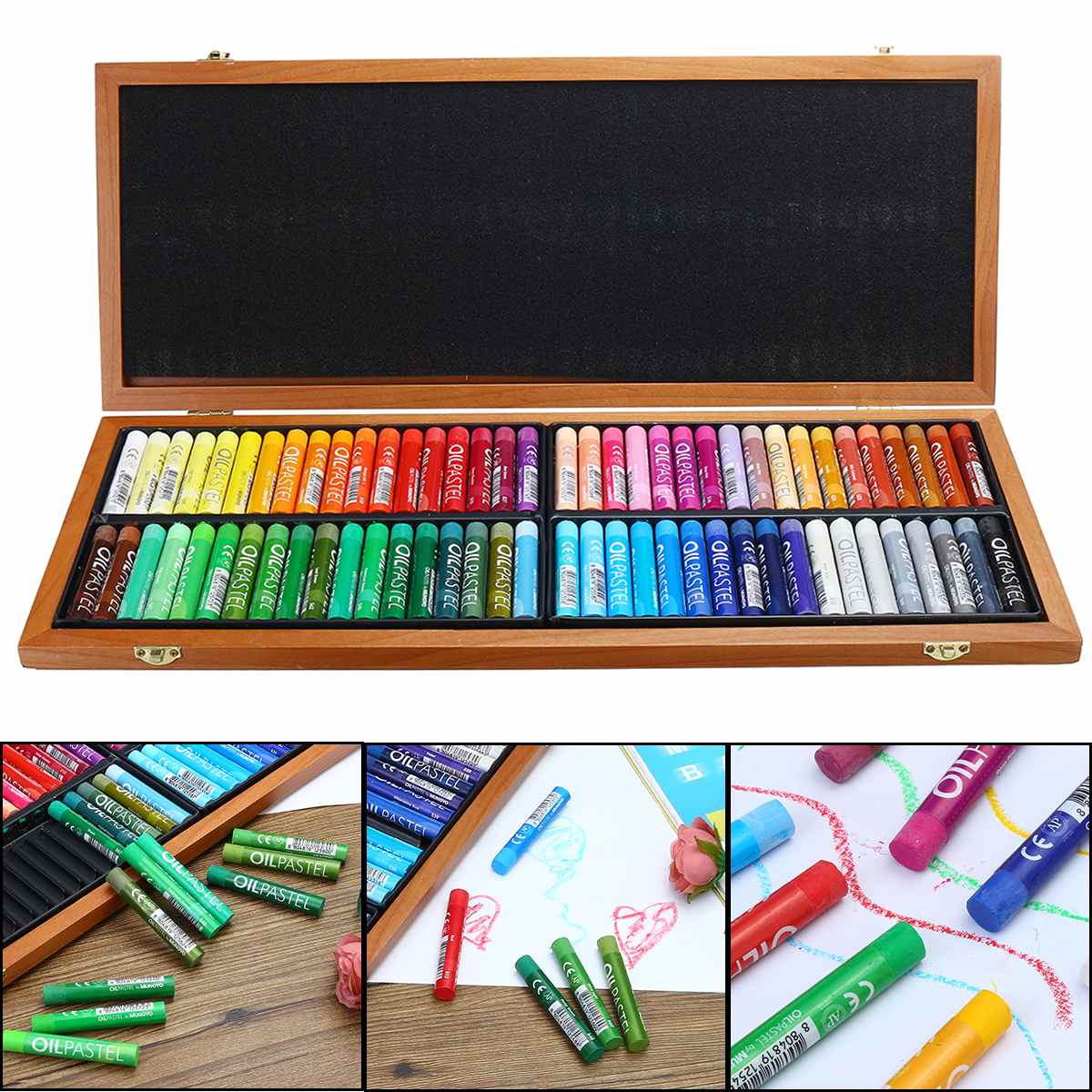12/24/35/48/72Colors Non-Toxic Crayon Oil Pastels for Artist Graffiti Soft Pastel Drawing Pen School Stationery Art Supplies