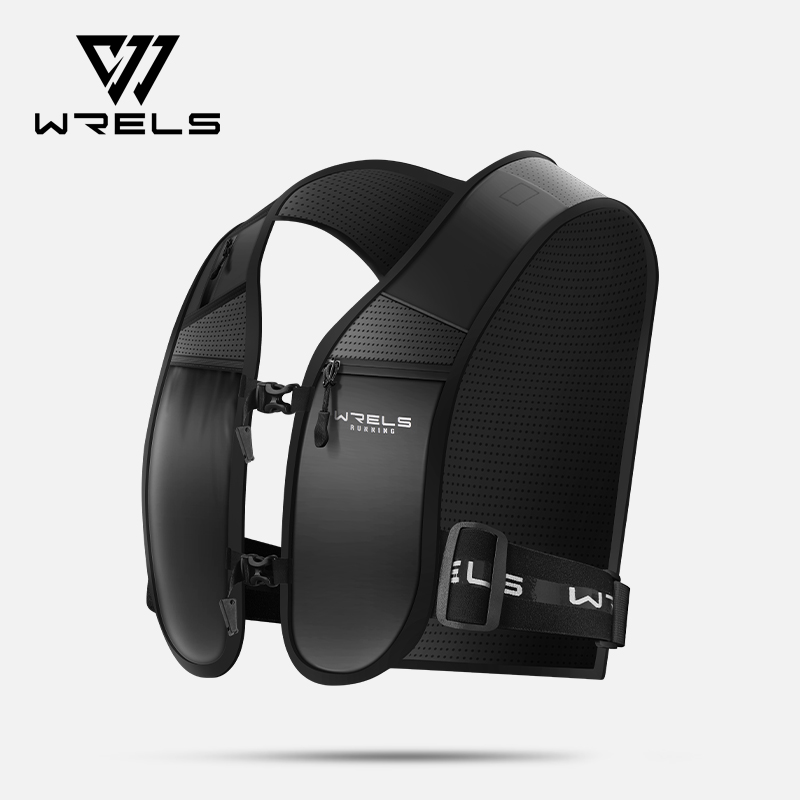WRELS Running Hydration Vest Backpack Marathoner Running Race Hydration Lightweight Running Vest Hiking Bag Hydration Vest: black color