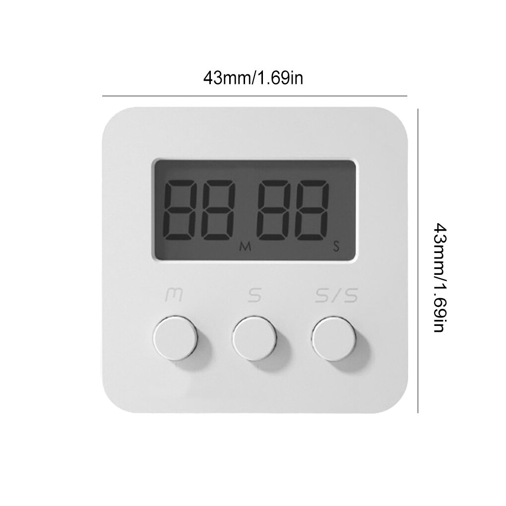 LCD Digital Timer Hanging Alarm Countdown Clock Time Management Teachers Cooking Baking Timing Device Bakery: a