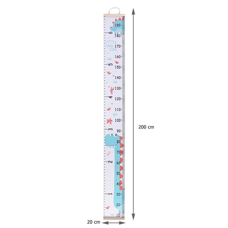Baby Cartoon Height Measure Ruler Reasonable Storage and Convenient Access Child Kids Bedroom Home Wall Hang Growth Chart