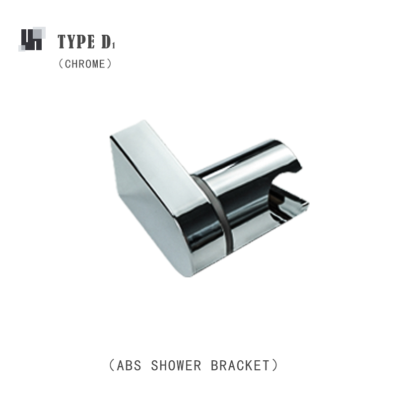 Hand Held Shower Head Holder Wall Mount Hand Shower Sprayer Holder ABS Bracket Bathroom Rose Gold Grey Chrome Shower Replacement: Type D1 Chrome