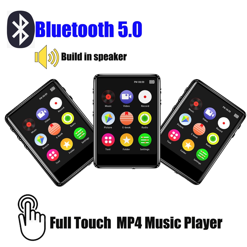 Bluetooth  mp4 -speler 2.4 inch volledig touchscreen fm-radio-opname e-book muziekvideospeler ingebouwde luidspreker voor kinderen