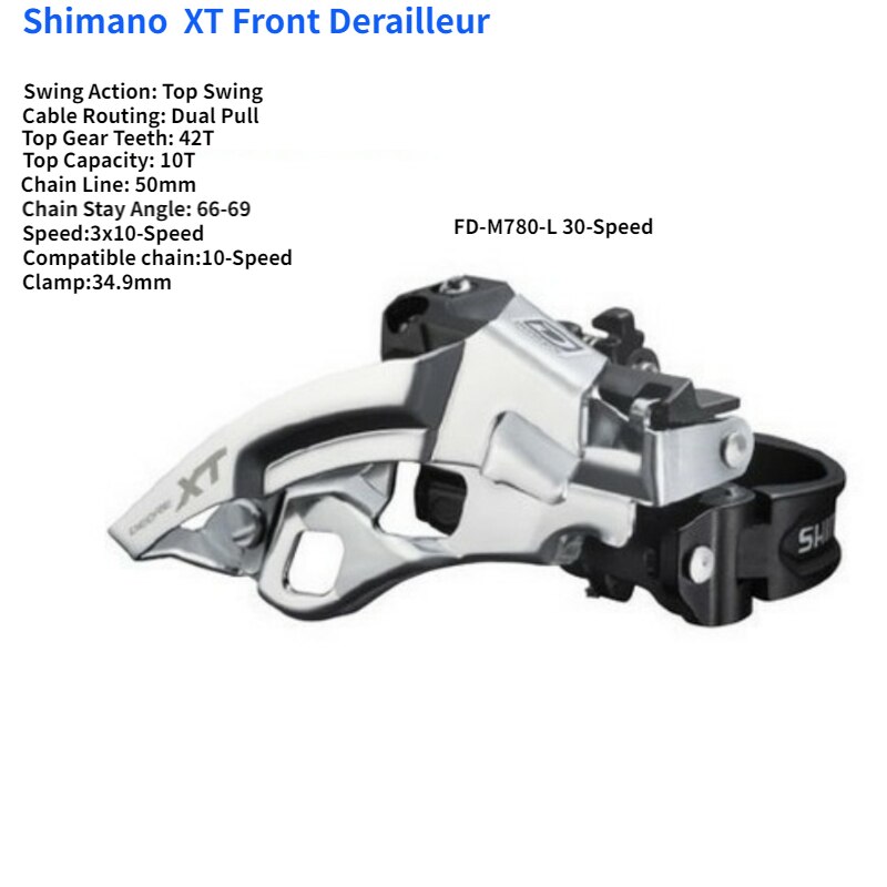 Shimano XT FD M8000-H M8025-H M8020-H M786 M781 M8025-D M8020-D M786-D M780 T780 3x10 2X11 3X11 2X10 M8025 desviador: M780-L