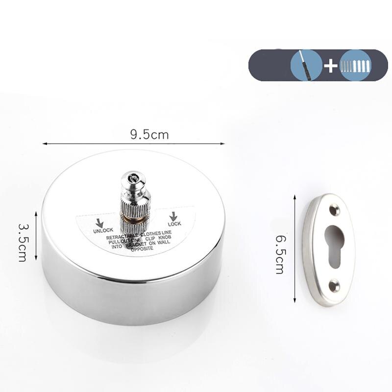 Wall Mount Clothesline Folding 304 Stainless Steel Clothes Horse Extendable Laundry Hanger Retractable Drying Rack Clothes Rope