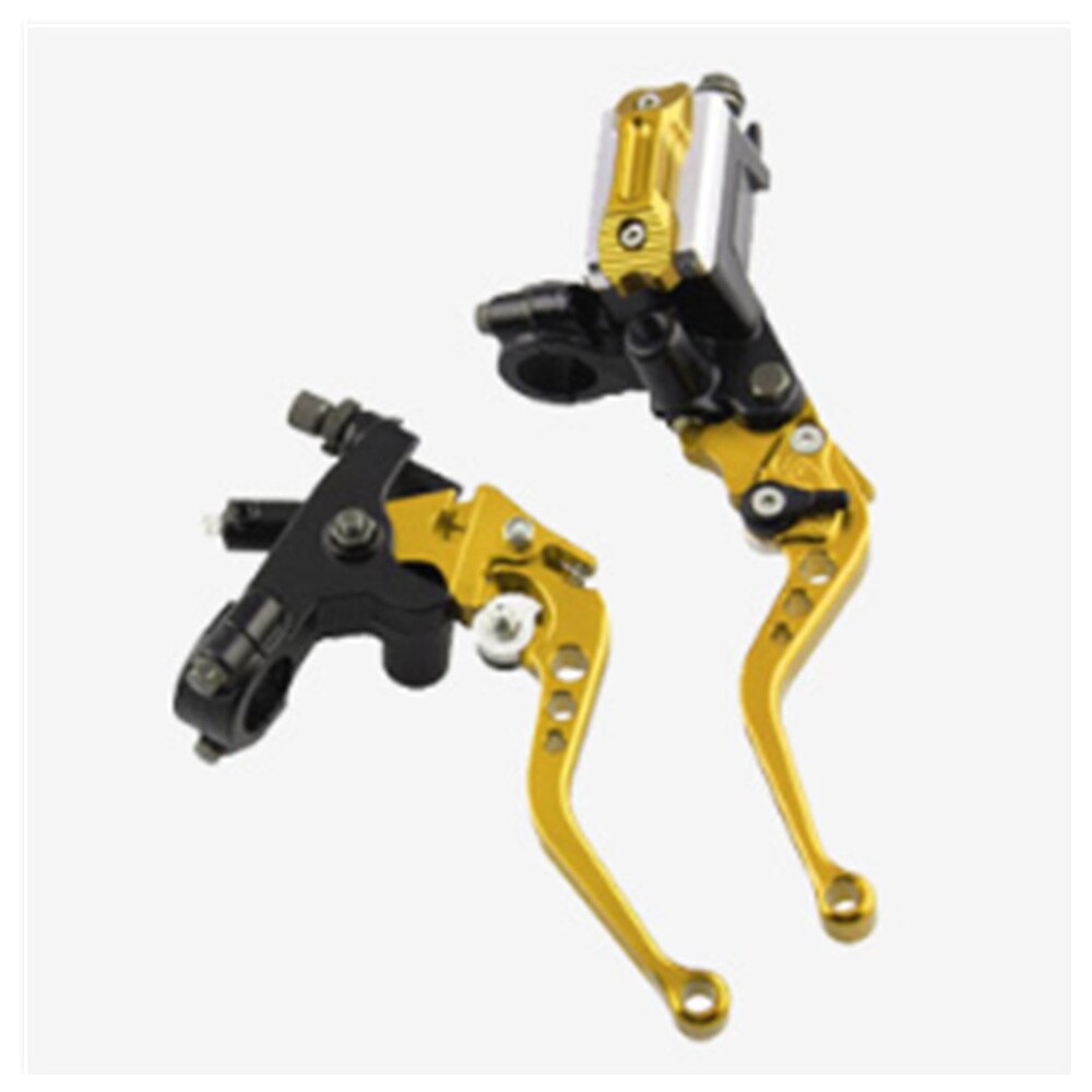 2pcs Universal motorcycle modified hand brake, brake clutch assembly, hydraulic mirror seat hand brake