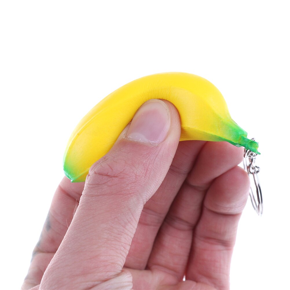 1pz Banana Squishy lento Aumento di Natale jumbo carlino canna Arredamento Viso Cinghie Del Telefono Del Pendente Spremere fatica di Stirata di Pannello per Bambini regali