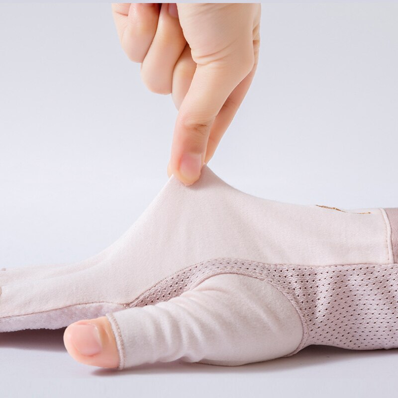 Summer Women Cotton Sunscreen Touch Screen Anti-UV Non-Slip Breathable Cute Lovely Drive Cycling Half Finger Gloves