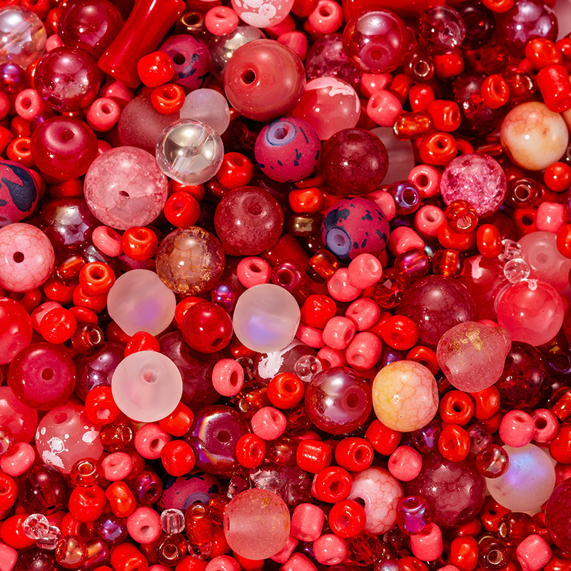 50g Glass Beads Assorted Colourful Round Loose Beads DIY Lamp Work Beads for Bracelets and Necklaces Jewelry Making Supplies: green