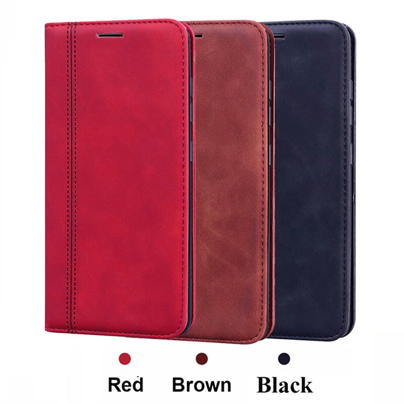 Leather Flip Case For OPPO Realme C15 Cover Wallet Capa Magnet Funda Realme C15 C 15 Telefon Protector Shell Cover Bumper Funda