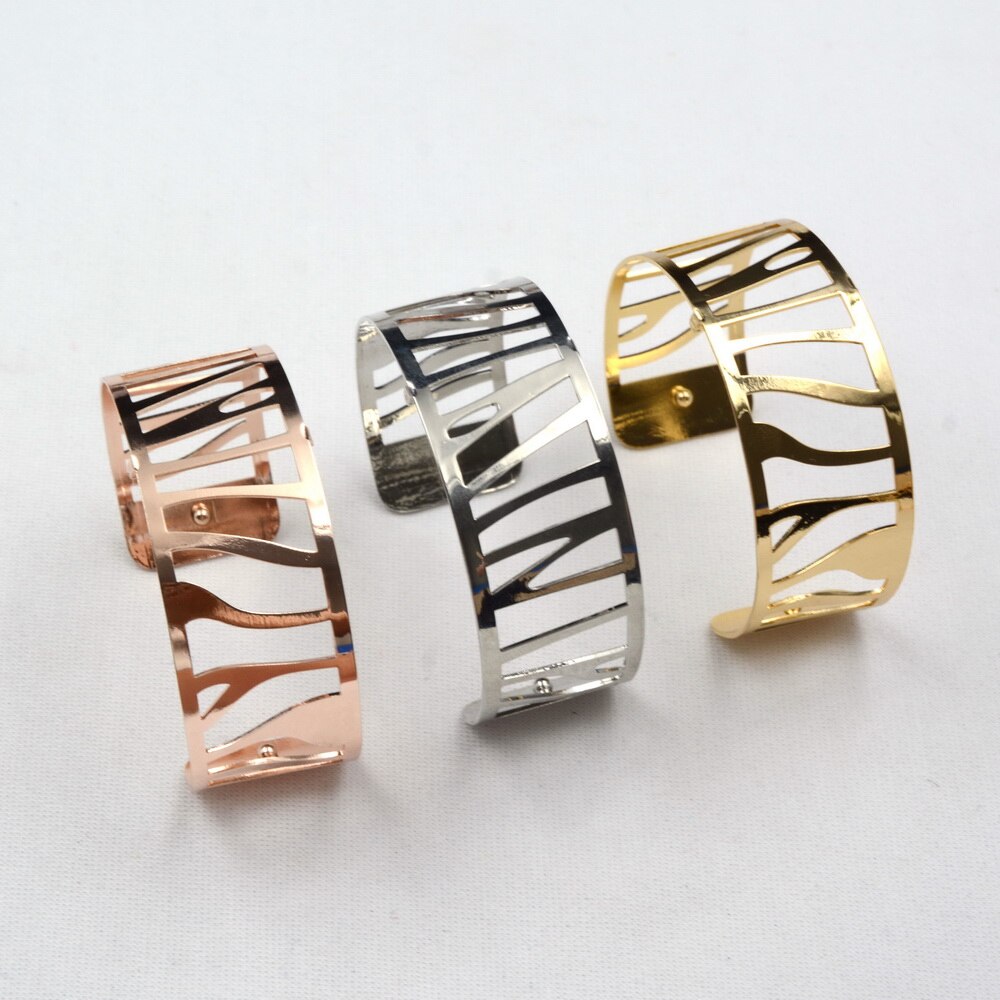 Pulsera de plata de primera ley con forma de Aro para mujer, brazalete ancho hueco, estilo Punk, europeo, 2,5 cm