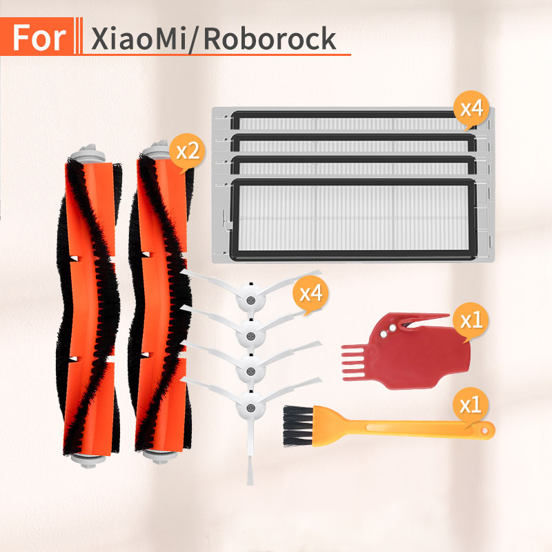 Robot Stofzuiger Belangrijkste Borstel Zijborstel Hepa Filter Onderdelen Kit Voor Xiaomi 1/2 Roborock S50 S51 S6 S55 Vacuüm cleaner Onderdelen