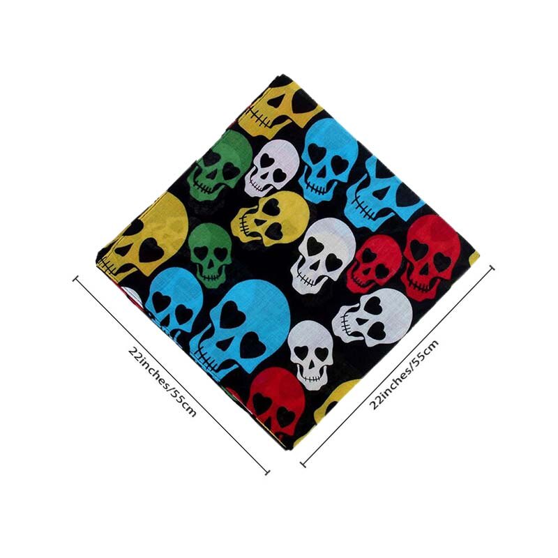 Schädel Bandana Taschentuch Radfahren Gesicht Maske Headwear Maske Radfahren Sturmhaube Kopf Schal draussen Kopftuch für Männer Frauen