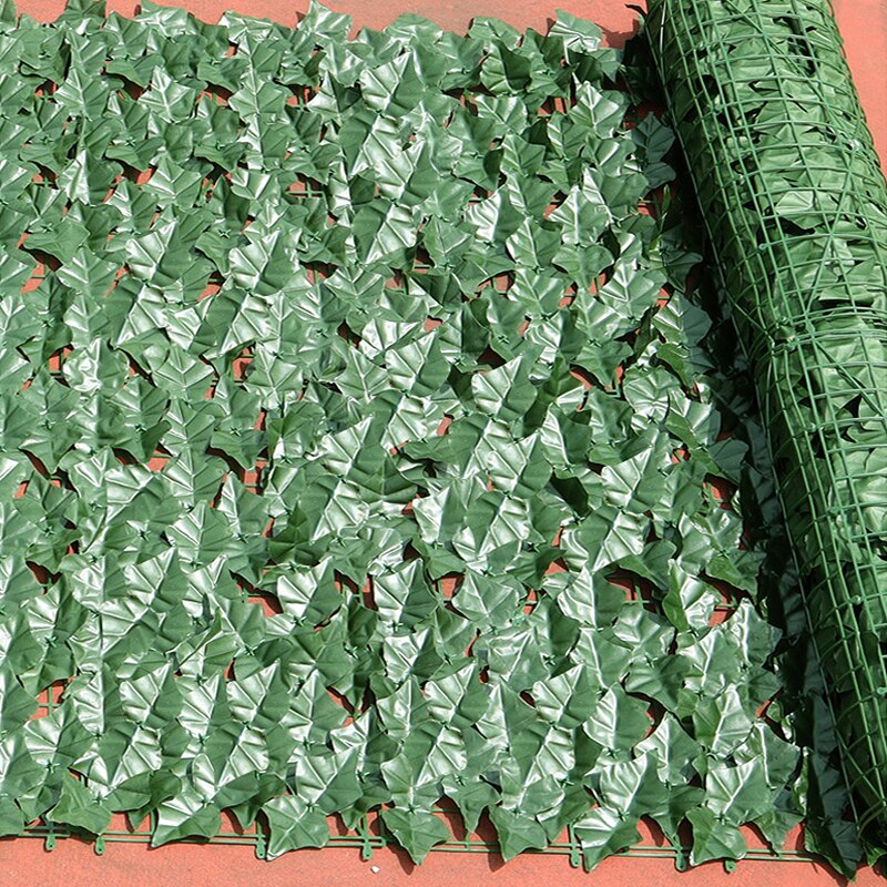 Artificial Faux Ivy Leaf Fence Privacy Screen Outdoor Garden Panel Hedge Garden Buildings Artificial Decoration: C