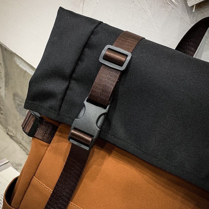 Rugzak heren rugzak straat college student heren laptop rugzak grote capaciteit reistas mochila bate