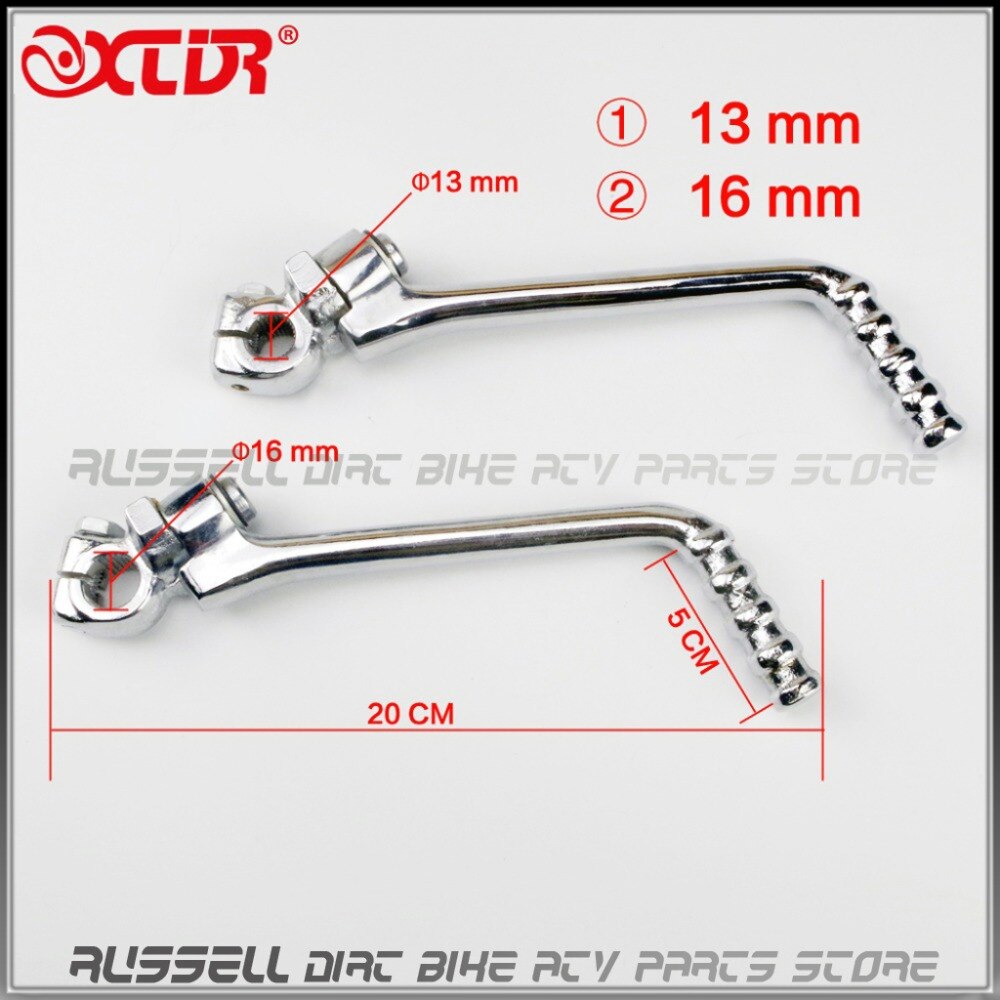 Chrome kick starter Arm lever Pedal For KAWASAKI KE KL KLX KX KDX KZ 125 175 200 250 dirt pit bike ATV Quad Motorcycle