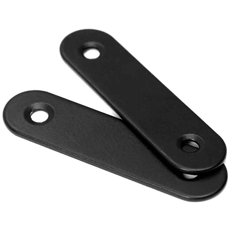 ! 10PCS Stainless Steel Straight Bracket Flat Bracket Metal Bracket Angle Bracket Connector 2.36In/60mm Black