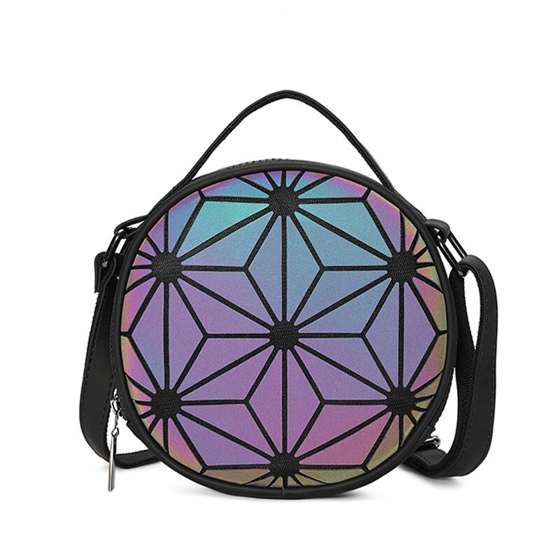 Women Messenger Bags Mini Round Crossbody Bag Geometric Women Shoulder Bags Ladies Zipper Handbag Tote Clutch