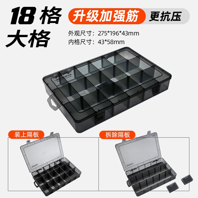 Chest Portable Tool Box Electrician Repair Storage Plastic Tools Box Caja Herramientas Screw Organizer EA60GX