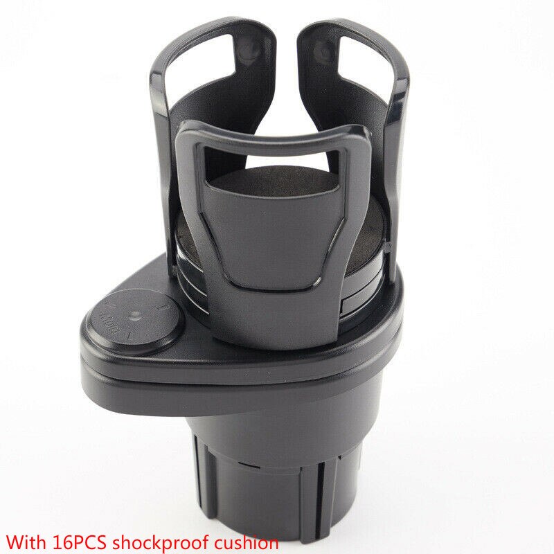 Foldable Car Cup Holder Drinking Bottle Holder Cup Stand Bracket Phone Holder Mount Stowing Tidying Car Styling Drinks Holder: Black
