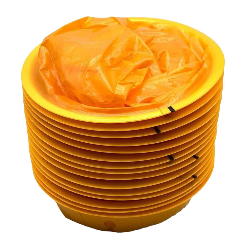 25 Stck 1000ml Einweg-Erbrochenes Tasche tragbares Auto Umhängetaschen Krankenhaus abgestufte Kotz beutel Roadtrip Bewegung Reinigung Krankheit Taschen: Orange