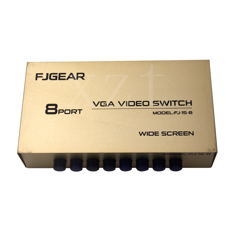 1pcs Newest 8 Port VGA SVGA Switch Box 8 Input 1 Output VGA Monitor Share Switch for Computer TV Box