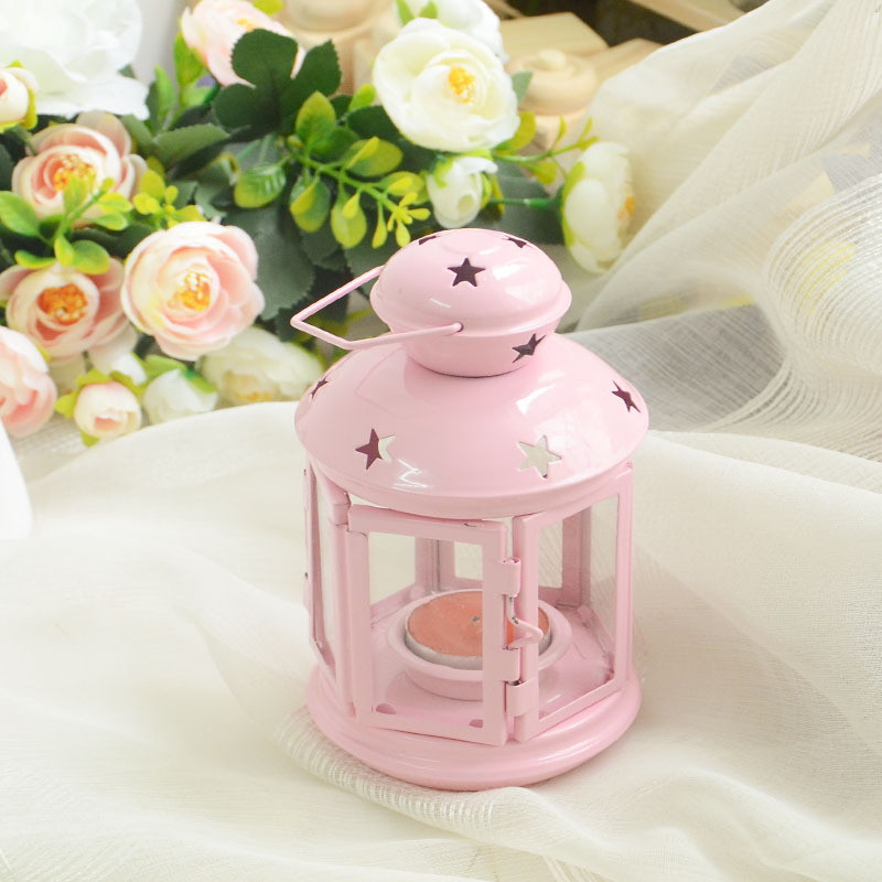 Oversized Metal Candle HolderOutdoor Windproof Candlestick for Wedding Home Lantern Decoration Candle Stand Marriage Candelabra