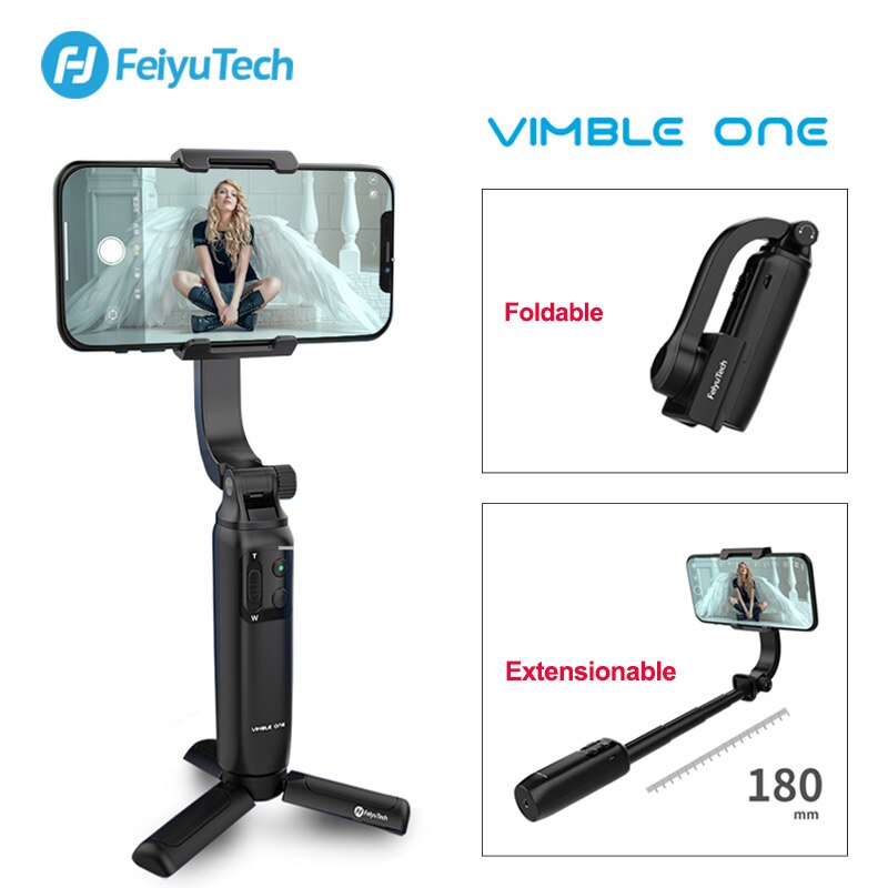 FeiyuTech Vimble ONE Mini Smartphone pieghevole Gimbal estensibile palmare stabilizzatore cardanico per iPhone 11 XIAOMI Samsung Huawei