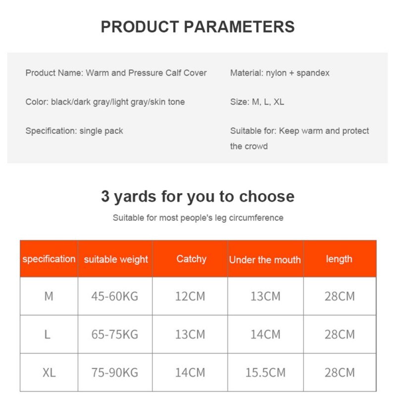 2PCS Calf Compression Sleeve Gym Sport Calf Relief Pain Socks Protector Varicose Veins Running Basketball Shin Guard Leg Warmers