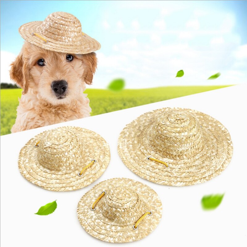 Sällskapsdjur sombrero hatt hund katt hatt liten sällskapsdjur hund utomhus tillbehör vandring sällskapsdjur produkter små stora hundar hattar