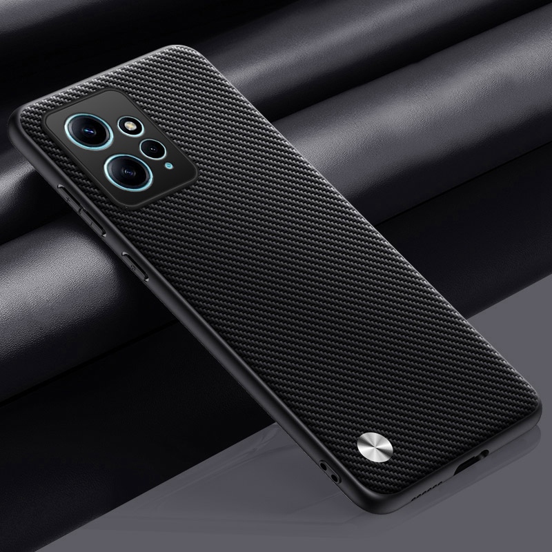 Funda de cuero PU de lujo para Xiaomi Redmi Note 12 4G, funda trasera de silicona mate, funda de teléfono de protección completa para Redmi Note12 Coque: Color claret