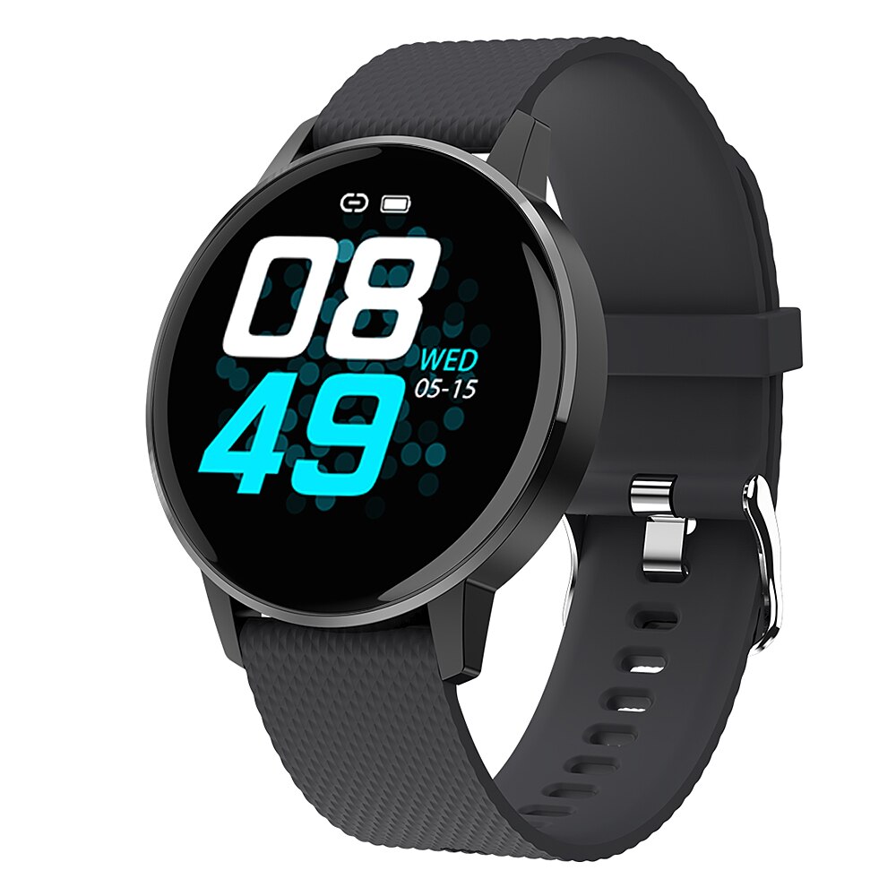 Heart Rate Sport Pedometer Smart Bracelet IP67 Waterproof Fitness Watch Smart Walking Pedometer Blood Pressure Monitor Wristband: Light Grey