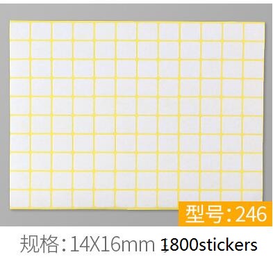 Etiquetas adhesivas blancas en blanco, papel autoadhesivo, pegatinas de nombre, etiqueta de nota en blanco, pegatina de papelería DIY, 15 hojas: BLANCO