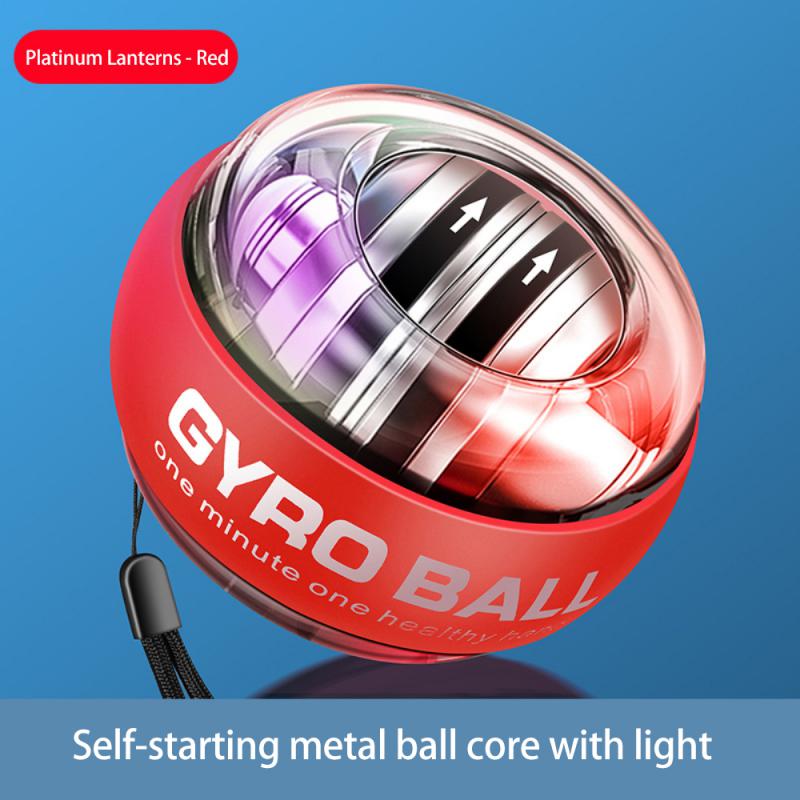 Led Gyroscopische Powerball Autostart Bereik Gyro Power Pols Bal Arm Hand Spier Force Trainer Fitness Power Polsen Bal Apparatuur: Bruin
