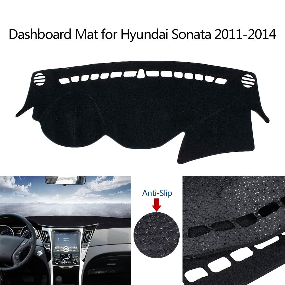 Auto Dashboard Cover Voor Hyundai Sonata Dashmat Pad Dashboard Tapijt Dash Mat Zonnescherm Linkerhand drive